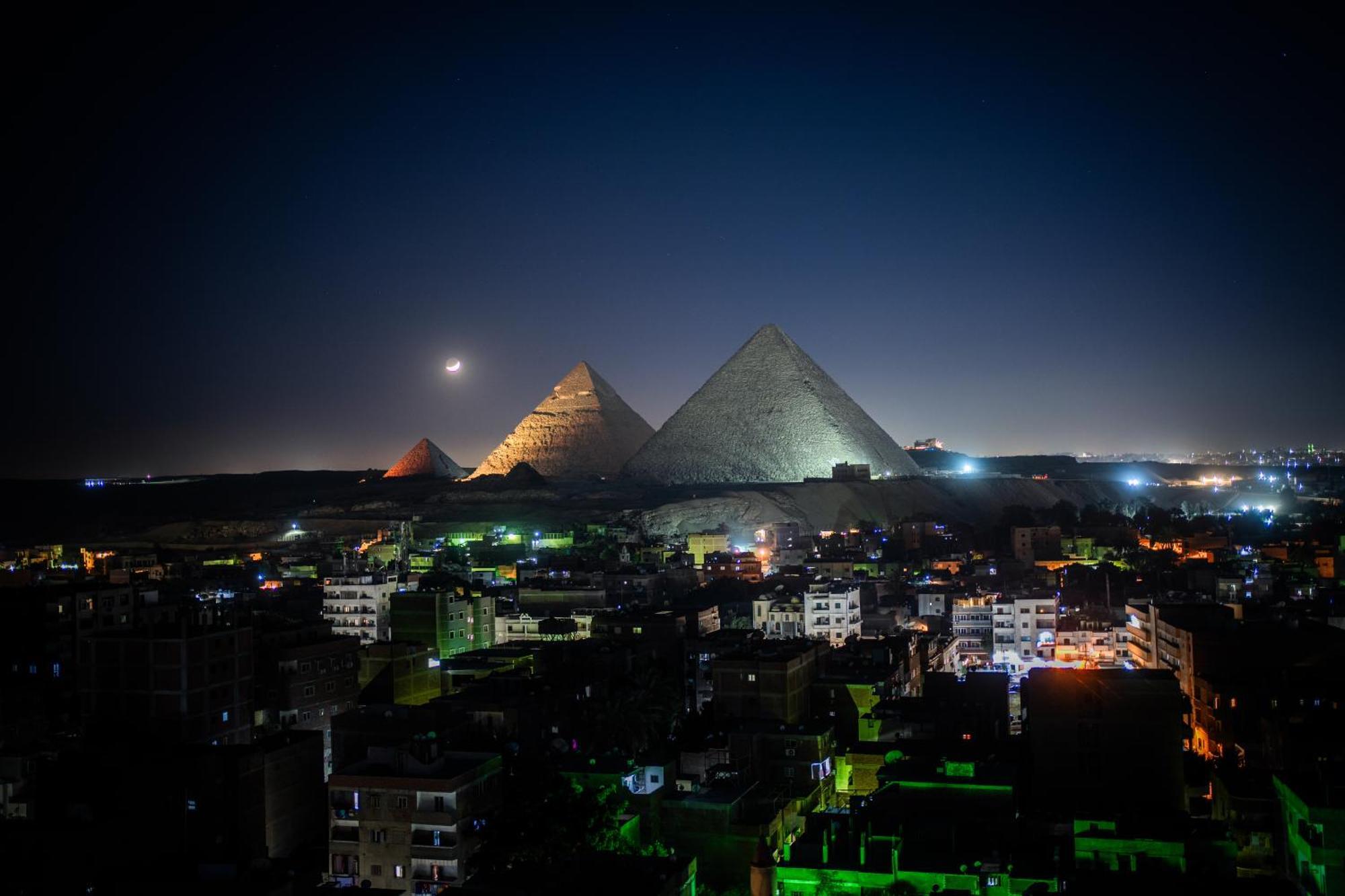 Oscar Pyramids View Hotel Nazlet el-Sîsi Kültér fotó