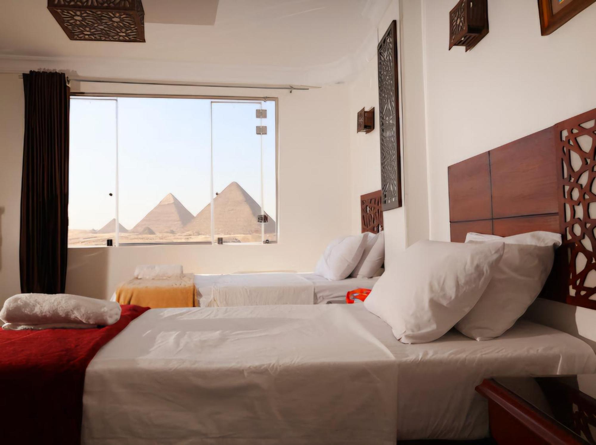 Oscar Pyramids View Hotel Nazlet el-Sîsi Szoba fotó