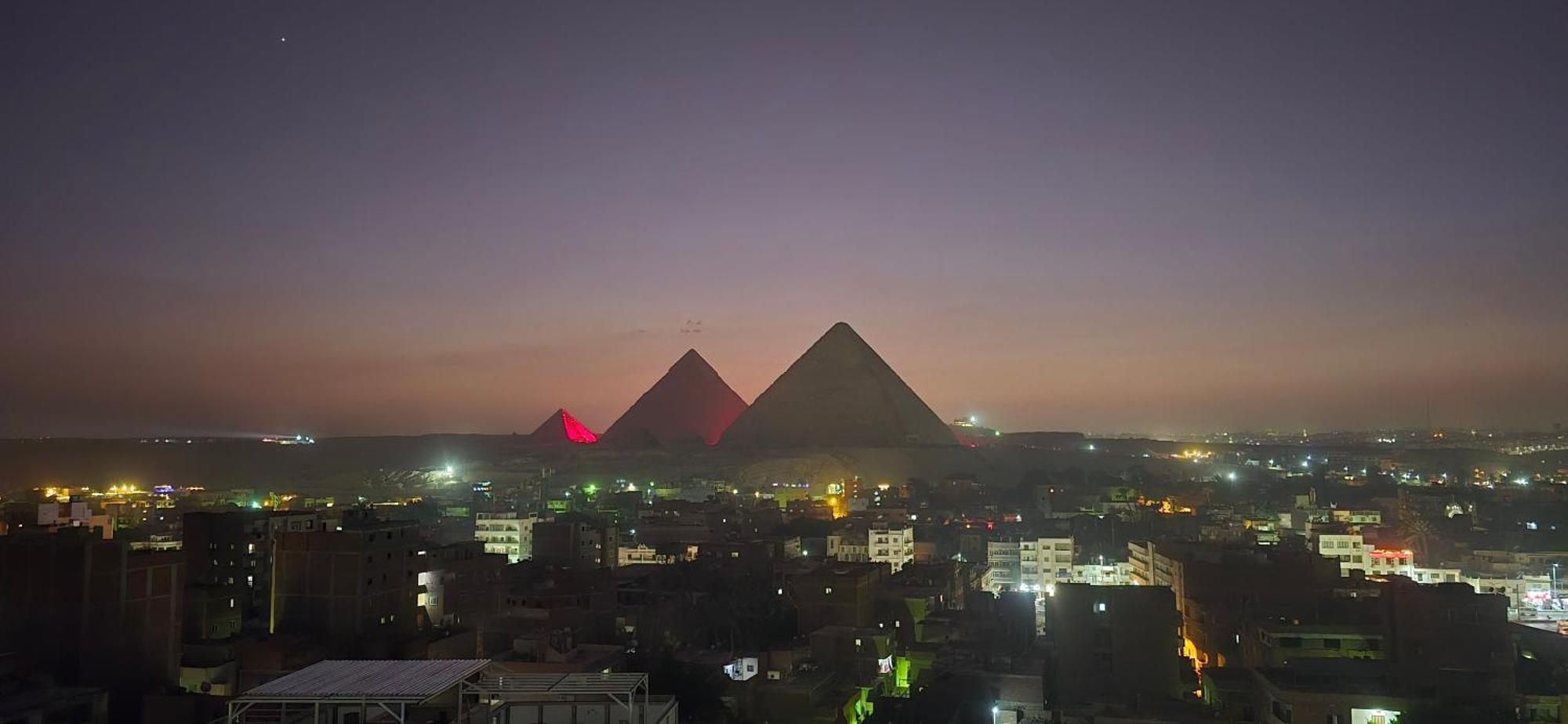 Oscar Pyramids View Hotel Nazlet el-Sîsi Kültér fotó