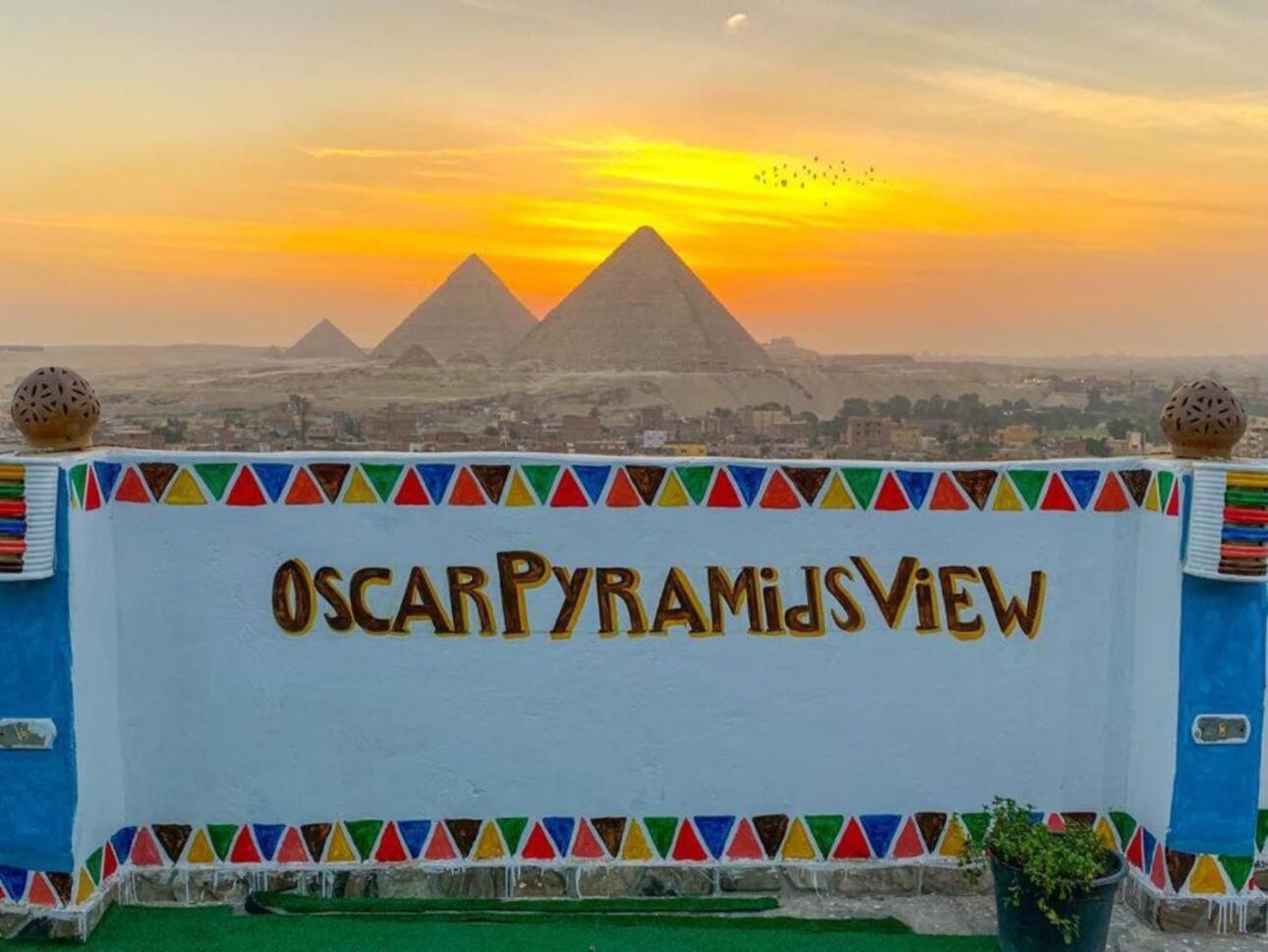 Oscar Pyramids View Hotel Nazlet el-Sîsi Kültér fotó