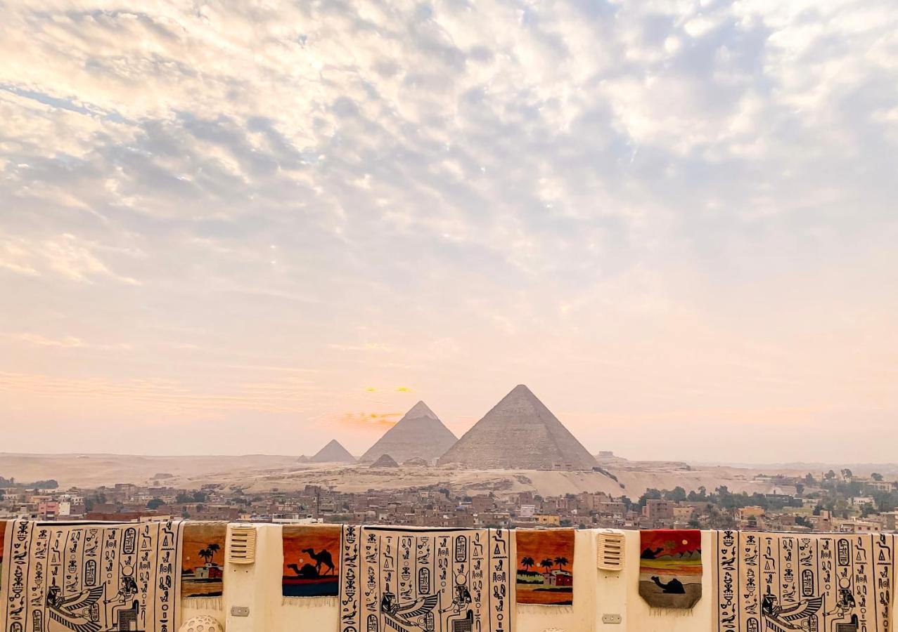 Oscar Pyramids View Hotel Nazlet el-Sîsi Kültér fotó